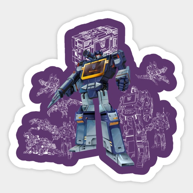 Masterpiece Soundwave Sticker by Draconis130